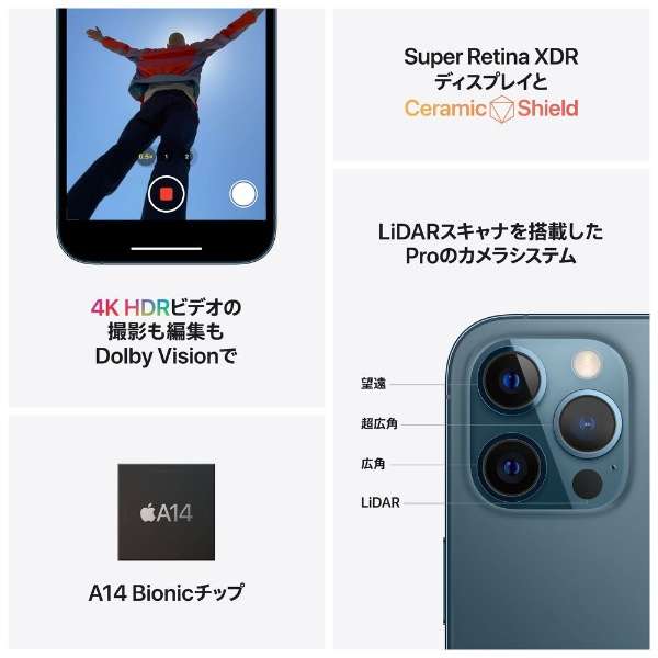 【SIMフリー】iPhone 12 Pro Max A14 Bionic 6.7型 ストレージ：512GB デュアルSIM（nano-SIMとeSIM） MGD53J/A ゴールド_7