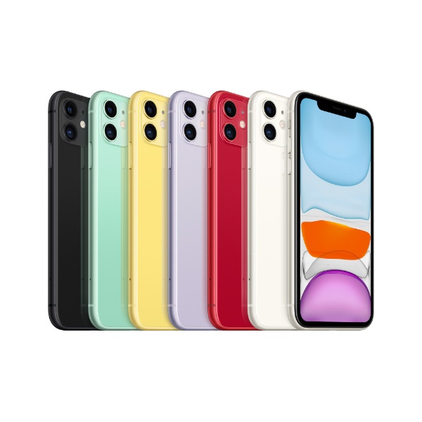 【SIMフリー】Apple iPhone 11 A13 Bionic 6.1型 ストレージ：64GB  デュアルSIM（nano-SIMとeSIM）MHDF3J/A パープル(AC・イヤホン同梱無）
