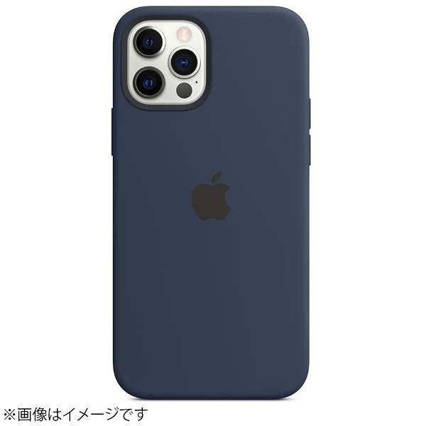 [纯正]支持MagSafe的iPhone 12/iPhone 12 Pro硅胶包-深的深蓝深的深蓝MHL43FE/A_3