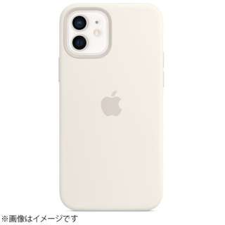 [纯正]支持MagSafe的iPhone 12/iPhone 12 Pro硅胶包-白MHL53FE/A