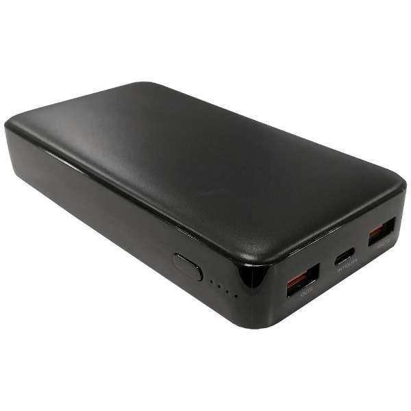 高速充电锂聚合物手机电池20000mAh附属的电缆长： 约35cm黑色L-20M-B[支持USB Power Delivery、Quick Charge的/3波特酒（Port）]_1