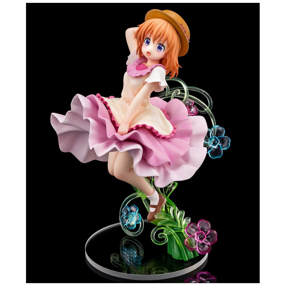 塗装済み完成品 1/7 ご注文はうさぎですか？BLOOM ココア 花ざかり サマードレスVer． 【処分品の為、外装不良による返品・交換不可】