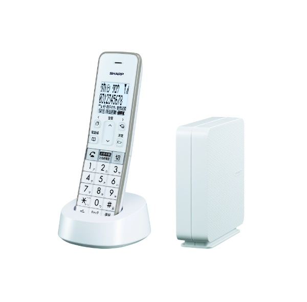 コードレス電話機 ホワイト JD-SF2CL-W [子機1台 /コードレス 