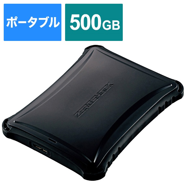 ESD-ZSA0500GBK OtSSD USB-Aڑ PS5/PS4A^Ή(Chrome/iPadOS/iOS/Mac/Windows11Ή) ubN [500GB /|[^u^]