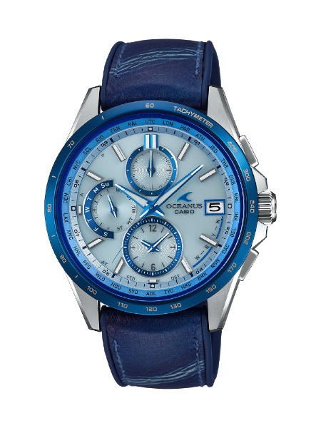 カシオ オシアナス クラシックライン Japan Indigo 藍 限定モデル ソーラー電波 メンズ 腕時計 OCW-T2600ALB-2AJR