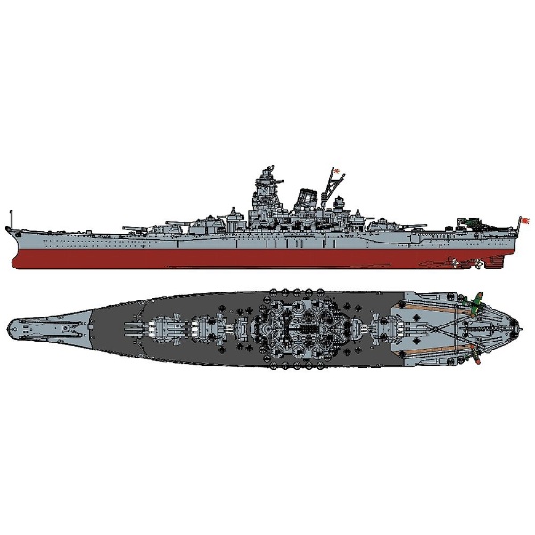 1/700 艦NEXTシリーズ No．1 EX-3 日本海軍戦艦 大和（黒甲板） フジミ