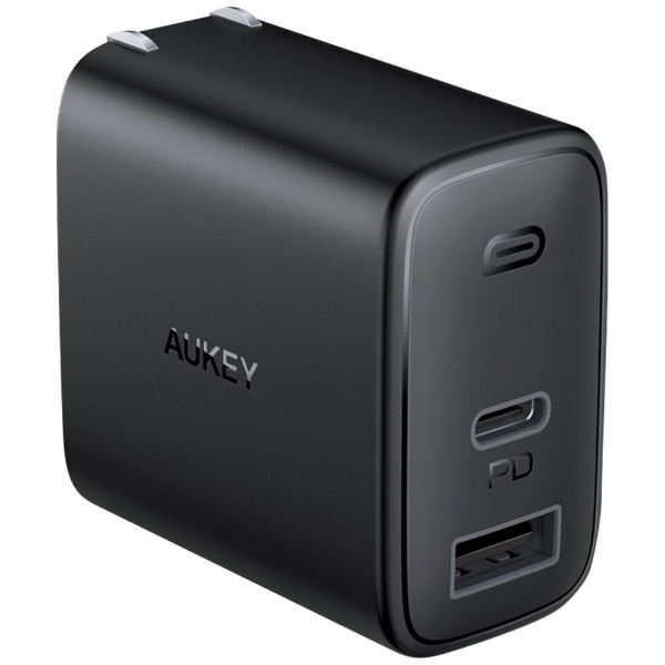 AUKEY（オーキー） USB充電器 Swift Duo 32W ［USB-A 1ポート/USB-C 1ポート］ ブラック PA-F3S-BK [2ポート  /USB Power Delivery対応] AUKEY｜オーキー 通販 | ビックカメラ.com