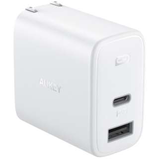 AUKEYiI[L[j USB[d  Swift Duo 32W mUSB-A 1|[g/USB-C 1|[gn zCg PA-F3S-WT [2|[g /USB Power DeliveryΉ]