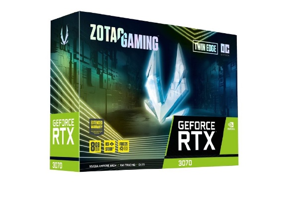 ゲーミンググラフィックボード GeForce RTX 3070 Twin Edge OC ZT ...