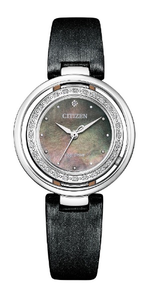 シチズン CITIZEN 腕時計 レディース EM0900-08W エル エコ・ドライブ ダイヤモンドモデル CITIZEN L エコ・ドライブ（E031） ブラックシェルxブラック アナログ表示
