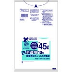 チェルタス ゴミ袋 45L 0.025mm 10枚 白半透明 H-44 日本サニパック 