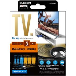 供电视使用的吸尘器Blu-ray ＣＤ DVD透镜吸尘器湿法2张面膜AVD-CKBRP3
