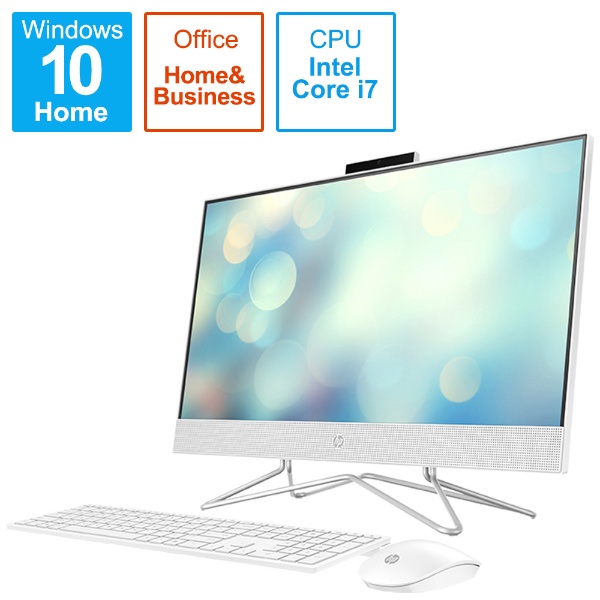 デスクトップパソコン HP All-in-One 24-df0043jp-OHB ピュアホワイト 