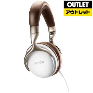 [奥特莱斯商品] 支持高分辨的头戴式耳机DENON白AHD1200WTEM[φ3.5mm小型插头][外装次品]