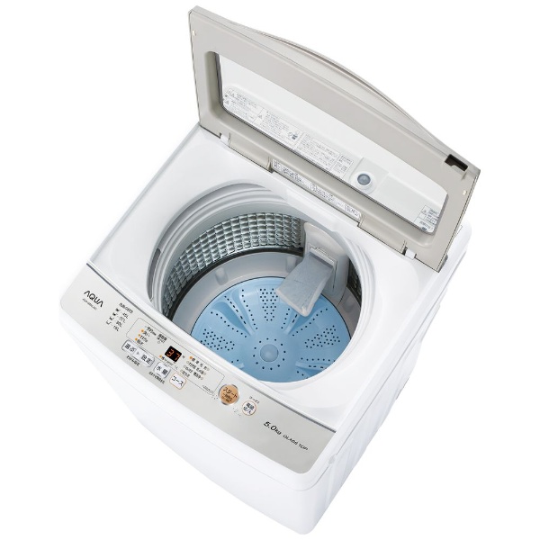 全自動洗濯機 GSシリーズ ホワイト AQW-GS50J-W [洗濯5.0kg /簡易乾燥 