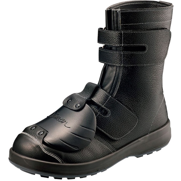 シモン　安全靴甲プロ付　長編上靴　WS38黒樹脂甲プロD－6　27．5cm WS38D-6-275