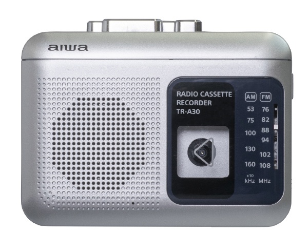 ラジオ付きカセットレコーダー シルバー TR-A30S [ラジオ機能付き
