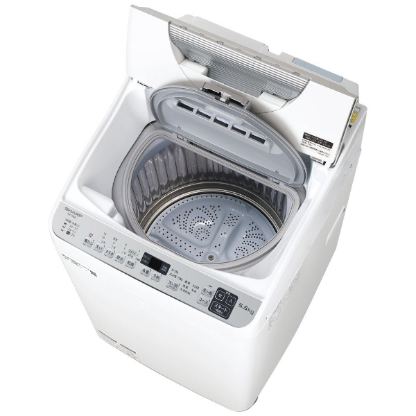 SHARP シャープ 縦型洗濯乾燥機 ES-TX5E-S/SILVER/5.5㎏-