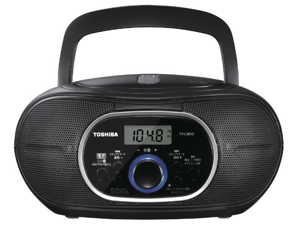 CDラジオ ブラック TY-CW10(K) [ワイドFM対応 /Bluetooth対応] 東芝
