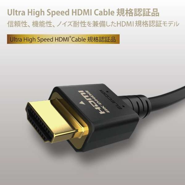 HDMIP[u Ultra High Speed HDMI 2m 8K 60p / 4K 120p bL y TV Nintendo Switch PS5 PS4 Ήz (^CvAE19s - ^CvAE19s) HDMI2.1 C[TlbgΉ RoHSwߏ HEC eARCΉ ubN ubN DH-HD21E20BK [2m /HDMIHDMI /X^_[h^Cv_2