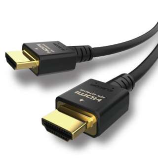 HDMIケーブル Ultra High Speed HDMI 3m 8K 60p / 4K 120p 金メッキ 【 TV Nintendo Switch PS5 PS4 等対応】 (タイプA・19ピン - タイプA・19ピン) HDMI2.1 イーサネット対応 RoHS指令準拠 HEC eARC対応 ブラック ブラック DH-HD21E30BK [3m /HDMI⇔HDMI /スタンダードタイプ