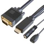 fϊP[u micro USBXd /3.5mm ubN GP-HDV15K-10 [HDMIVGA /1m]