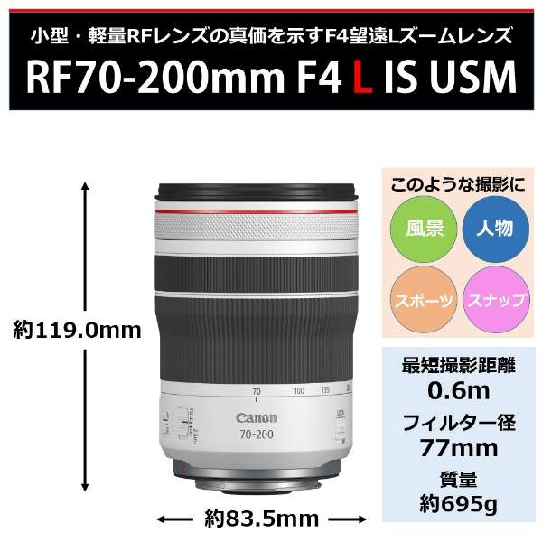 相机镜头RF70-200mm F4 L ＩＳ USM[佳能ＲＦ/变焦距镜头]_2