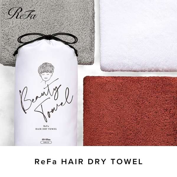 美容毛巾HAIR DRY TOWEL(毛干燥毛巾)ReFa(ReFa)白RO-AA02A_2