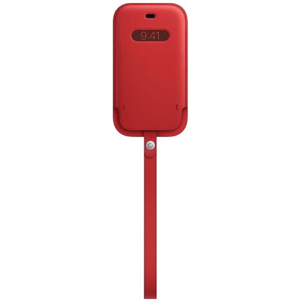 純正】MagSafe対応iPhone 12 mini レザースリーブ （PRODUCT）RED