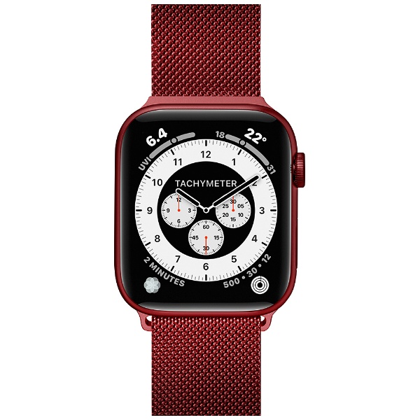 Apple Watch 1-8/SE1-3/ULTRA 42/44/45/49mm STEEL LOOP RED