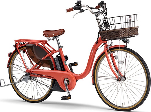 YAMAHAヤマハ電動アシスト自転車26インチ【引き取り限定】赤内装3段変速