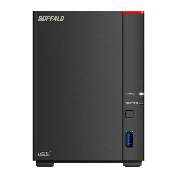 BUFFALOハードディスクNAS  LS720D0802　4TB×2　8TBPC周辺機器
