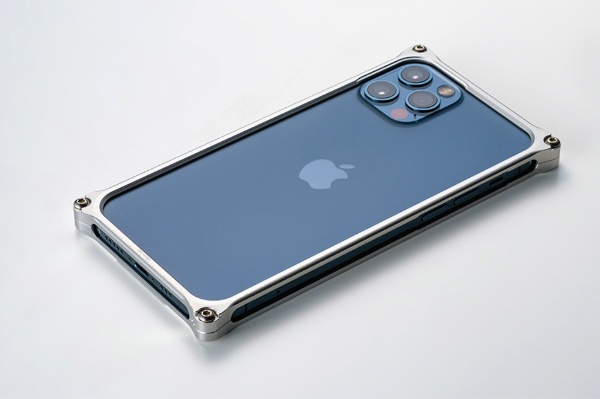 ソリッドバンパー for iPhone 12 Pro Max　シルバー GI-430S