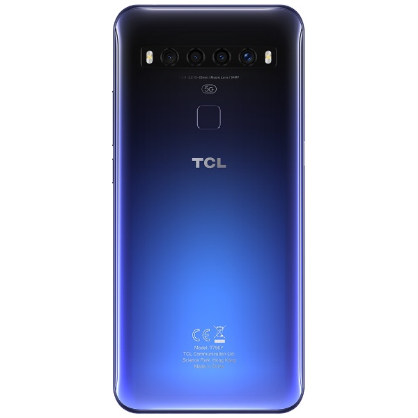 TCL-10 5G Chrome Blue 「T790H2ALCJP11」6.53型 Snapdragon 765 メモリ/ストレージ：  6GB/128GB nanoSIMx1 ドコモ/au/ソフトバンク対応 SIMフリースマートフォン
