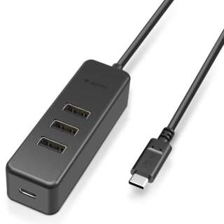 U2HC-T431PBK USB-C  USB-C{USB-A ϊnu 0.3m(iPadOS/Mac/Windows11Ή) ubN [oXZtp[ /4|[g /USB2.0Ή /USB Power DeliveryΉ]_1