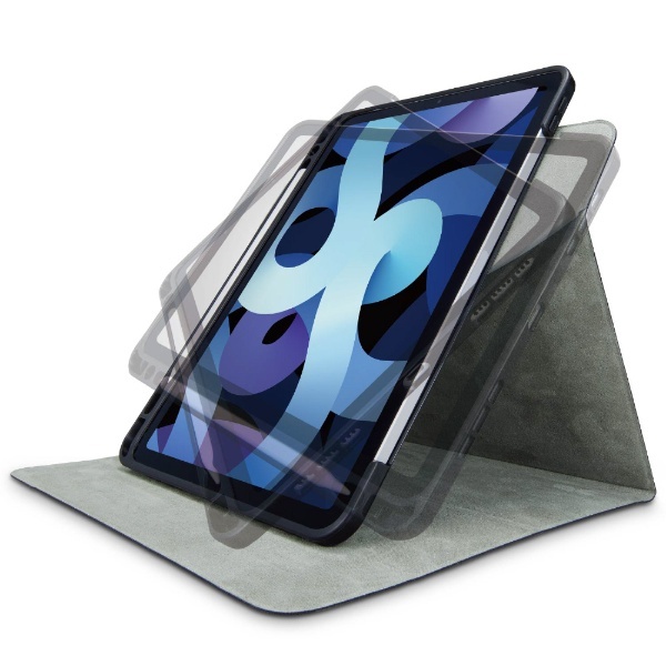 10.9インチ iPad Air（第5/4世代）用 フラップケース 360度回転/Pencil収納/スリープ対応 ブラック  TB-A20MSA360BK エレコム｜ELECOM 通販