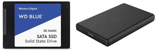 WDS500G2B0A+CASE 【数量限定】 内蔵SSD SATA接続＋HDDケースセット WD BLUEシリーズ [500GB /2.5インチ]
