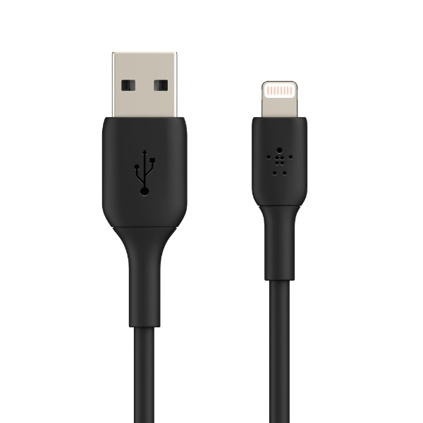 BOOSTCHARGE USB-A to 饤ȥ˥ PVC֥ 1m ֥å CAA001bt1MBK [1m]