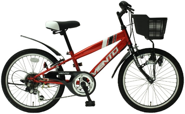 24型 子供用自転車 CTB246 VIENTO 超人気 外装6段変速 組立商品につき返品不可 レッド 安全