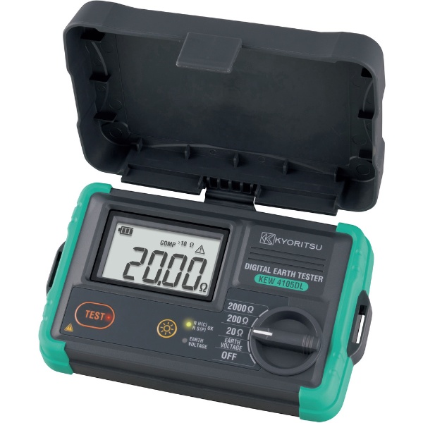 共立電気計器 KYORITSU 4105DLーH デジタル接地抵抗計（ハードケース