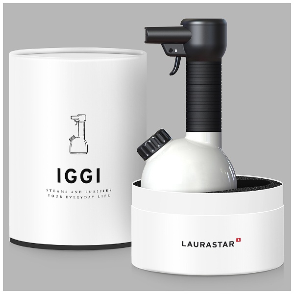 加圧式除菌脱臭スチーマー IGGI ホワイト WHITE [ハンガーショット機能 