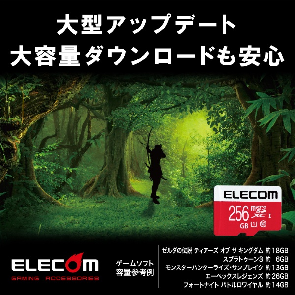ELECOM 256GBSDカード新品