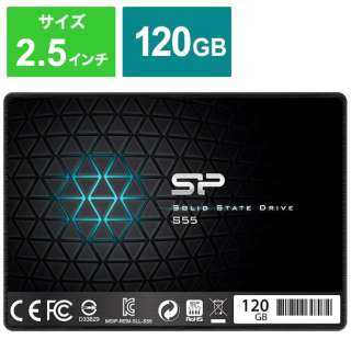 SPJ120GBSS3S55B 内蔵SSD SATA接続 Slim S55 [120GB /2.5インチ]