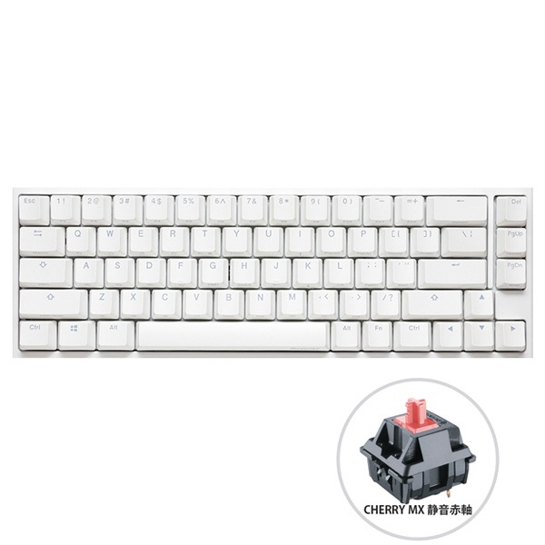 ゲーミングキーボード One 2 Mini Pure White RGB 60％ シルバー軸