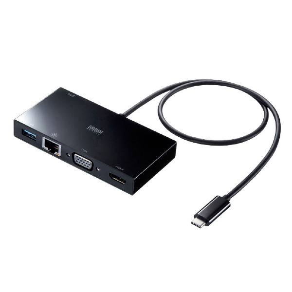 J5 ［USB-A オス→メス HDMI VGA LAN USB-Aｘ2］ USBマルチハブ