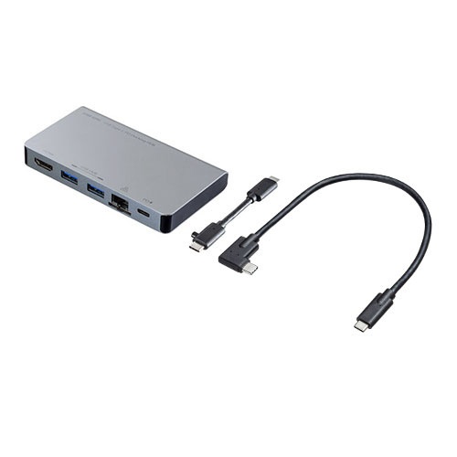 USB-C オス→メス HDMI / LAN / USB-Aｘ2 / USB-C] USB PD対応 100W
