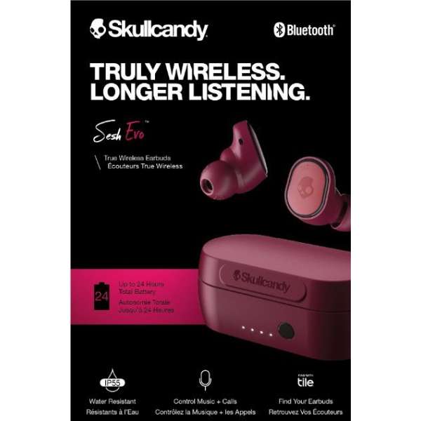 全部的无线入耳式耳机SESH EVO(sesshuebo)Deep Red S2TVW-N741[无线(左右分离)/Bluetooth对应]_4