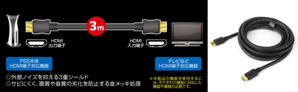 HDMIケーブル5 3ｍ P5F2293 【PS5】 ゲームテック｜GAMETECH 通販 