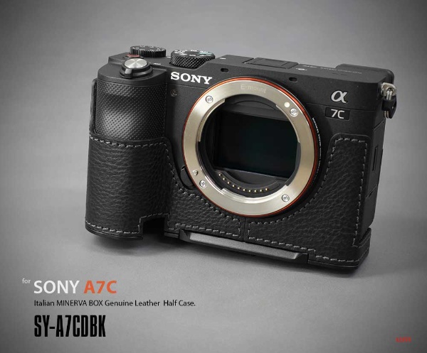カメラ送料無料 新品 本革 SONY ソニー a1/A1用 本革カメラケース ブラック