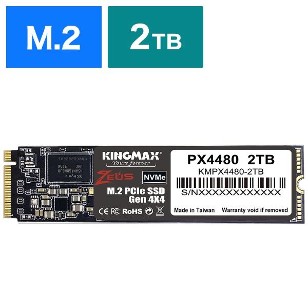 KMPX4480-2TB 内蔵SSD PCI-Express接続 [2TB /M.2]
